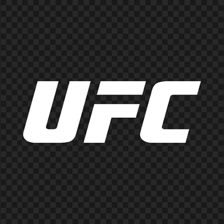 UFC logo in white on transparent dark background
